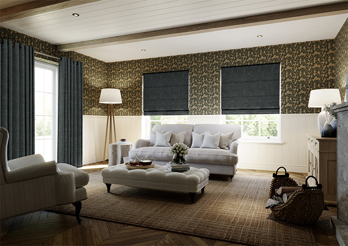 Maurice, Charcoal - Roman Blind - Image 7